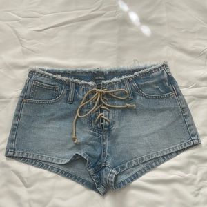 Blue jeans shorts